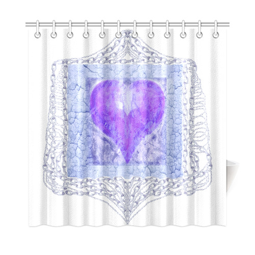 heart 5 Shower Curtain 72"x72"