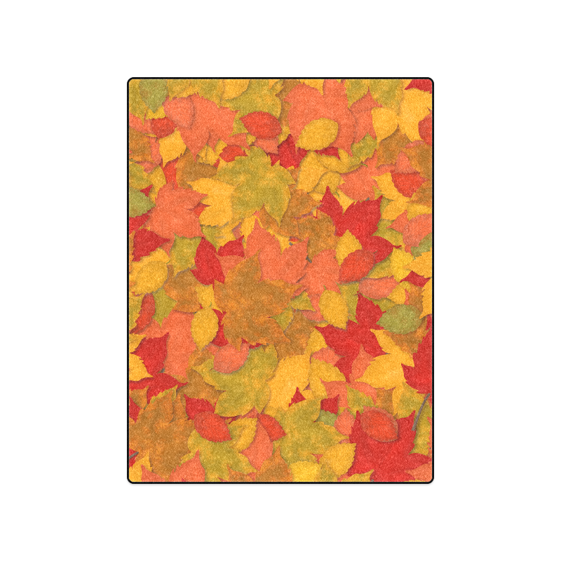 Abstract Autumn Leaf Pattern by ArtformDesigns Blanket 50"x60"