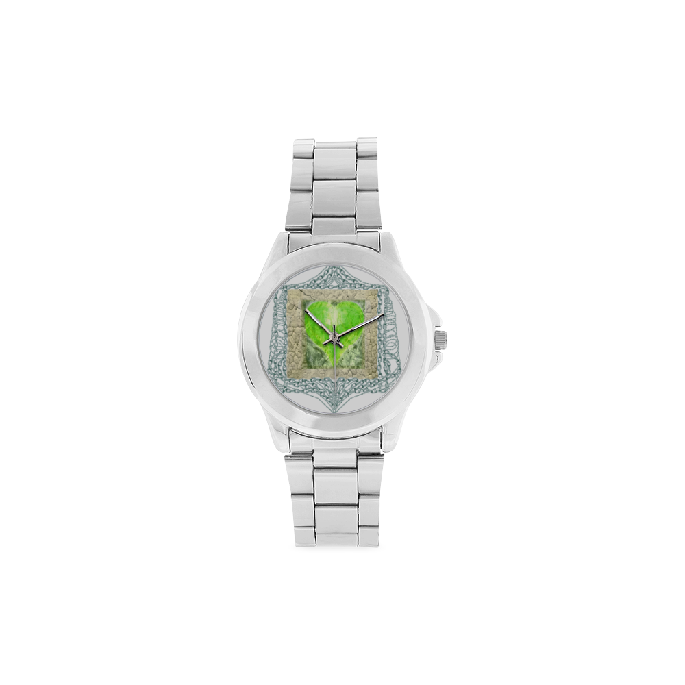 heart 8 Unisex Stainless Steel Watch(Model 103)