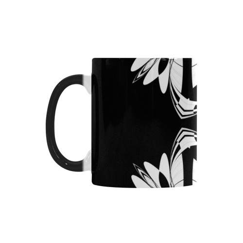 Half black and white Mandala Custom Morphing Mug