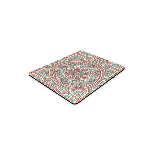 Red Bohemian Mandala Design Rectangle Mousepad