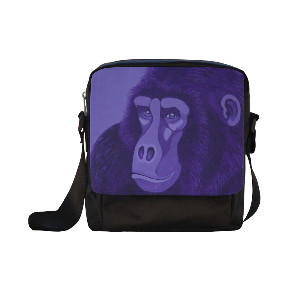 Violet Gorilla Crossbody Nylon Bags (Model 1633)
