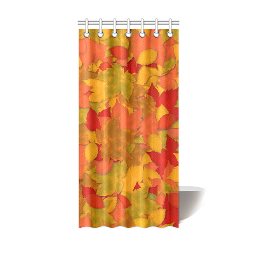 Abstract Autumn Leaf Pattern by ArtformDesigns Shower Curtain 36"x72"