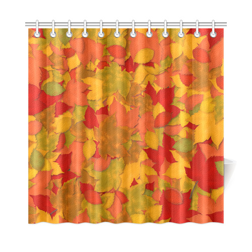 Abstract Autumn Leaf Pattern by ArtformDesigns Shower Curtain 72"x72"