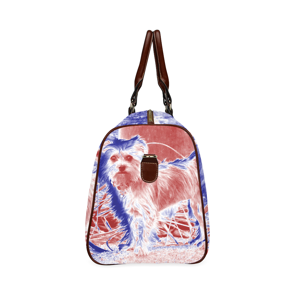 Terrier by Martina Webster Waterproof Travel Bag/Small (Model 1639)