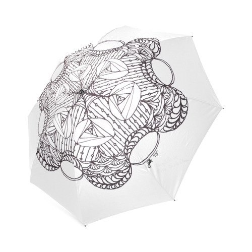 Roses & Ferns Foldable Umbrella (Model U01)