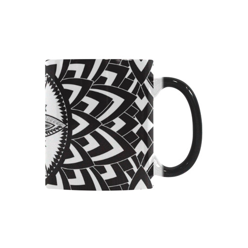 Black and white mandala Custom Morphing Mug