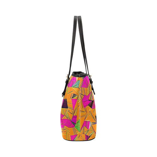 Pattern World by Artdream Leather Tote Bag/Small (Model 1651)