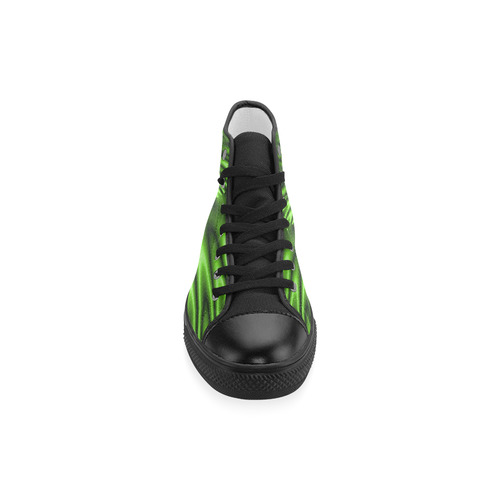 Green Lagoon Men’s Classic High Top Canvas Shoes (Model 017)