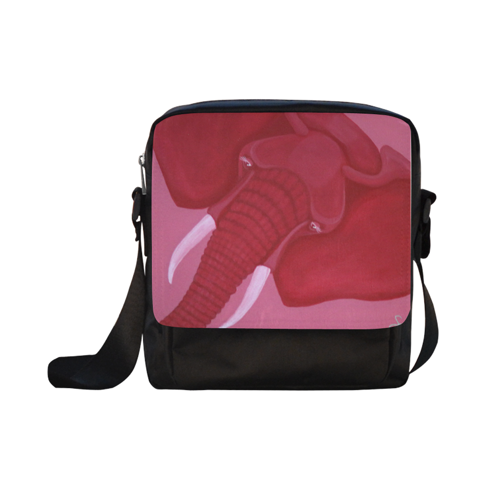 Crimson Elephant Crossbody Nylon Bags (Model 1633)