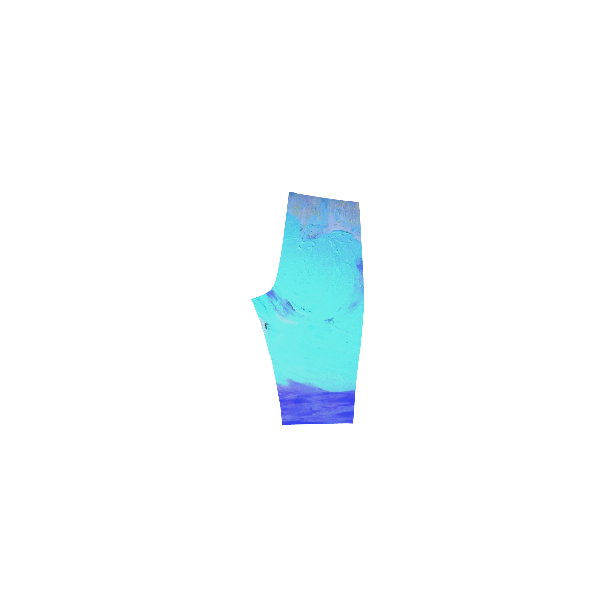 Abstract in Nature ICE BLUE Hestia Cropped Leggings (Model L03)