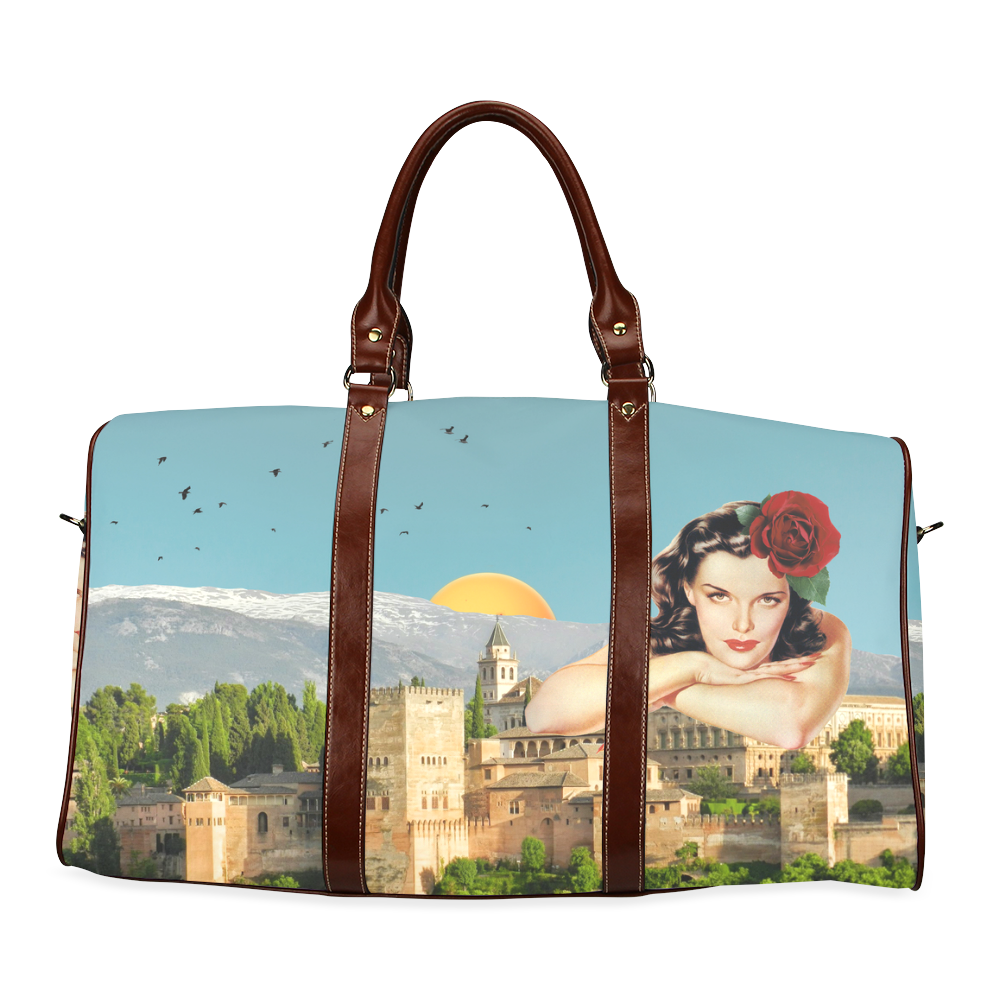 collage_mi alhambra_gloriasanchez Waterproof Travel Bag/Small (Model 1639)
