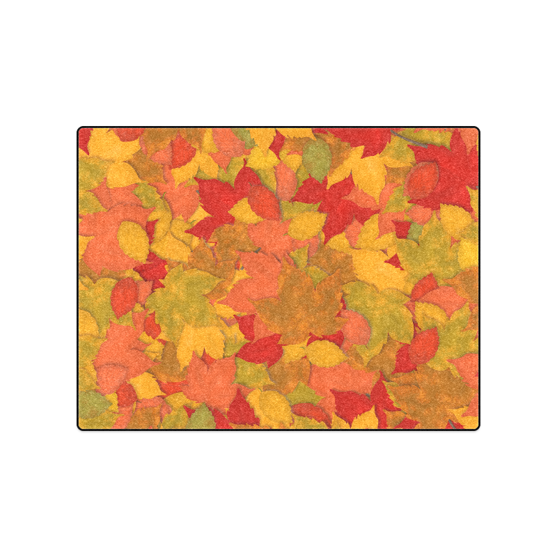 Abstract Autumn Leaf Pattern by ArtformDesigns Blanket 50"x60"