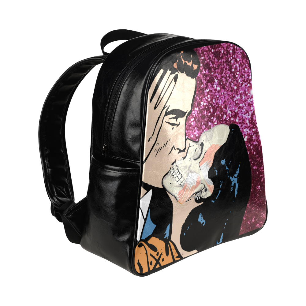 collage_true love_gloria sanchez Multi-Pockets Backpack (Model 1636)