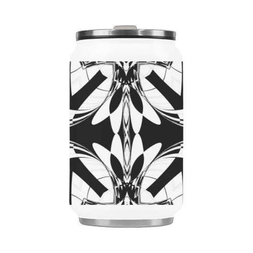 Half black and white Mandala Stainless Steel Vacuum Mug (10.3OZ)