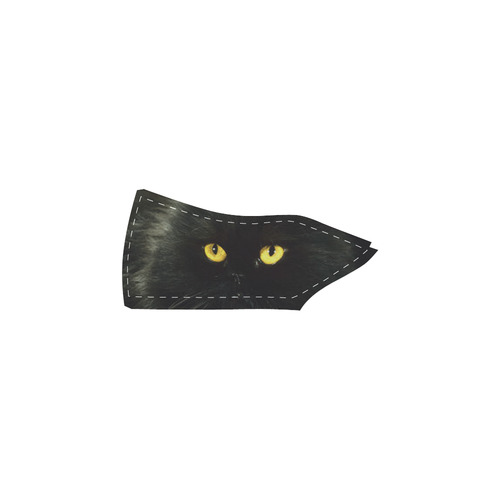 Black Cat Women's Slip-on Canvas Shoes (Model 019)