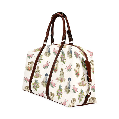 In love vintage pattern Classic Travel Bag (Model 1643)