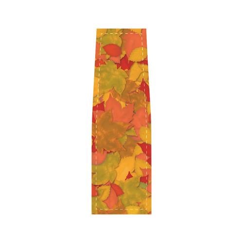 Abstract Autumn Leaf Pattern by ArtformDesigns Saddle Bag/Large (Model 1649)