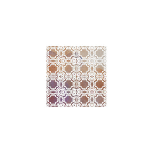 White  and gold watercolor mosaic mandala Square Towel 13“x13”