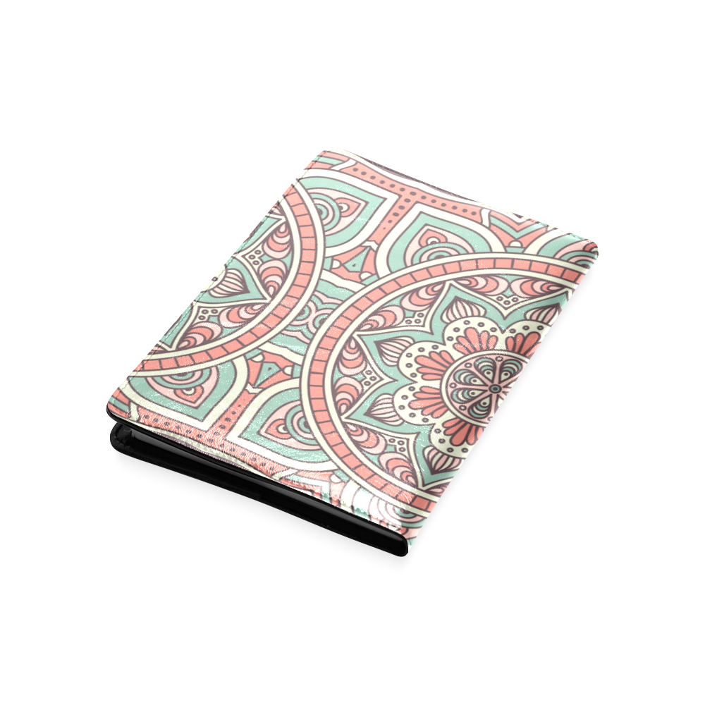 Red Bohemian Mandala Design Custom NoteBook A5