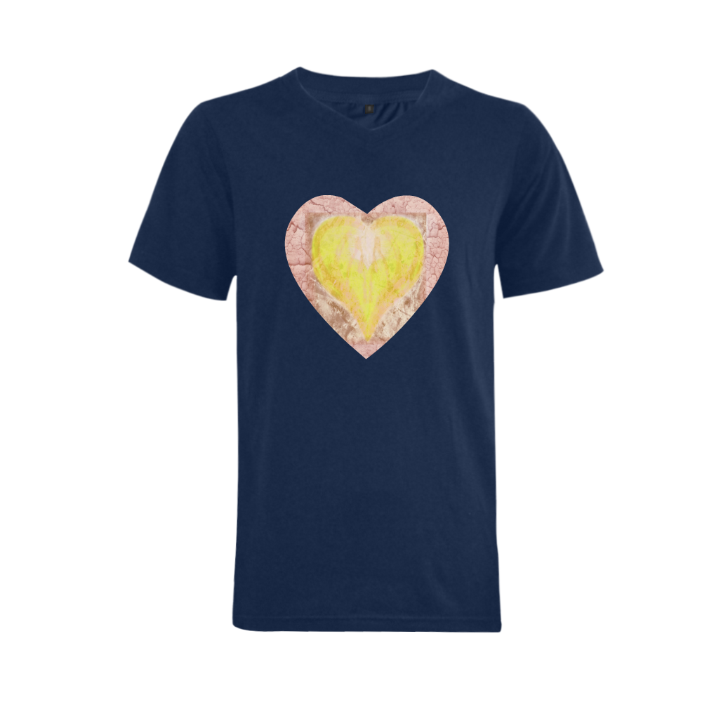 heart 4 Men's V-Neck T-shirt (USA Size) (Model T10)