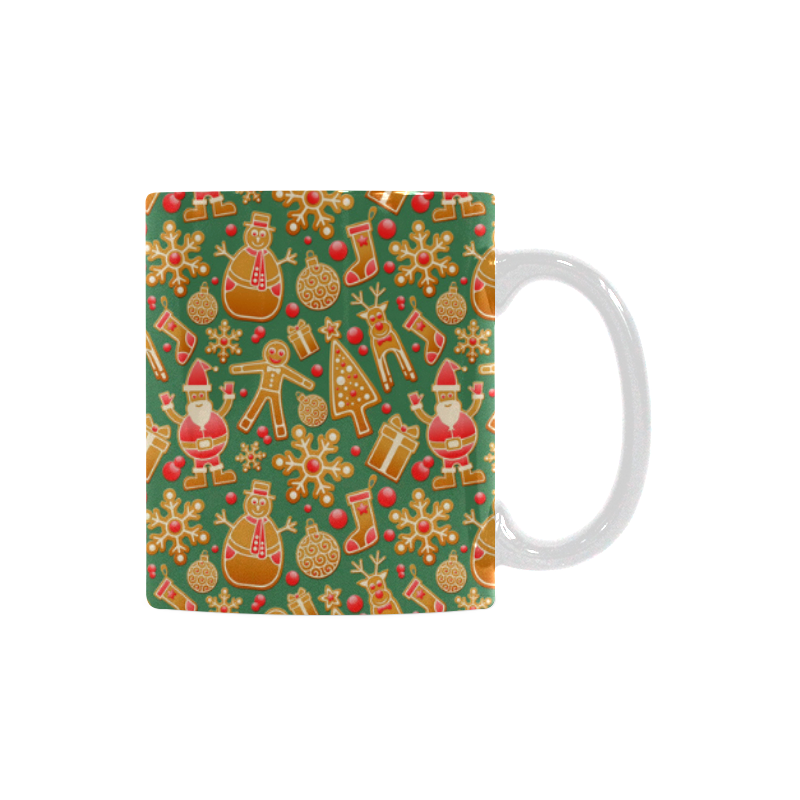 Christmas ginger pattern White Mug(11OZ)