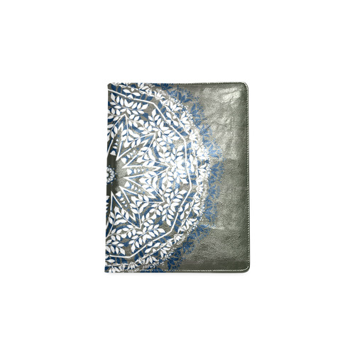 Blue, grey and white mandala Custom NoteBook B5