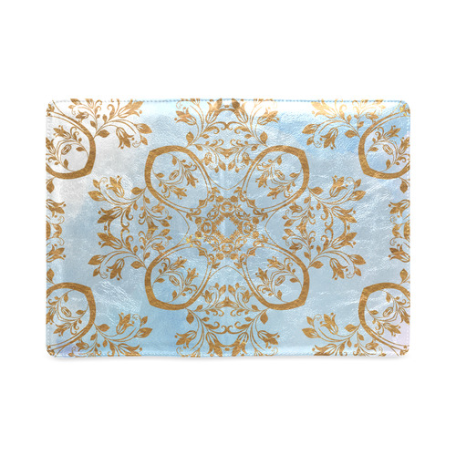 Gold and blue flourish ornament mandala Custom NoteBook A5