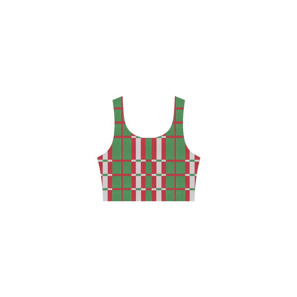 Christmas red and green pattern Atalanta Casual Sundress(Model D04)