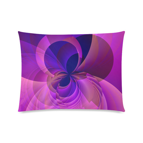 Abstract Infinity in Purple and Blue Custom Zippered Pillow Case 20"x26"(Twin Sides)