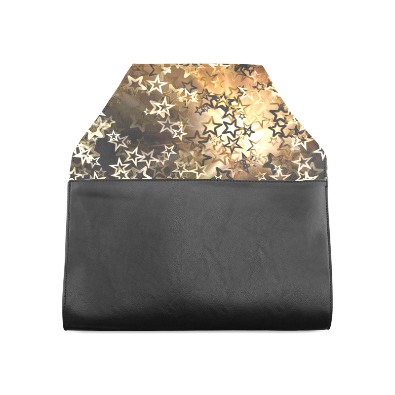 Christmas gold stars Clutch Bag (Model 1630)