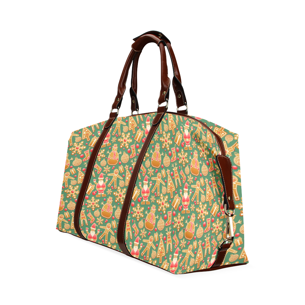 Christmas ginger pattern Classic Travel Bag (Model 1643)