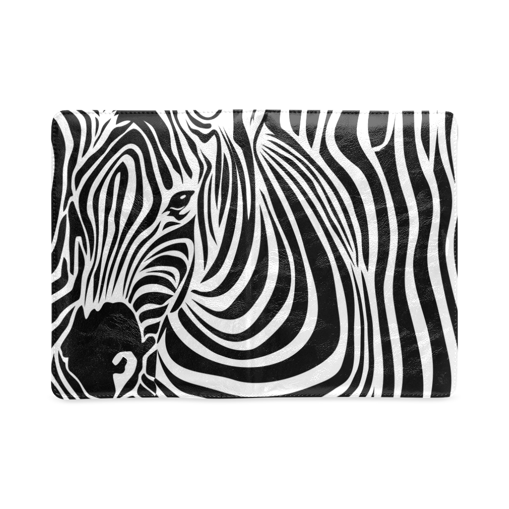 zebra opart, black and white Custom NoteBook A5