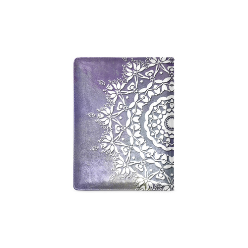 Floral watercolor Violet and white mandala Custom NoteBook B5