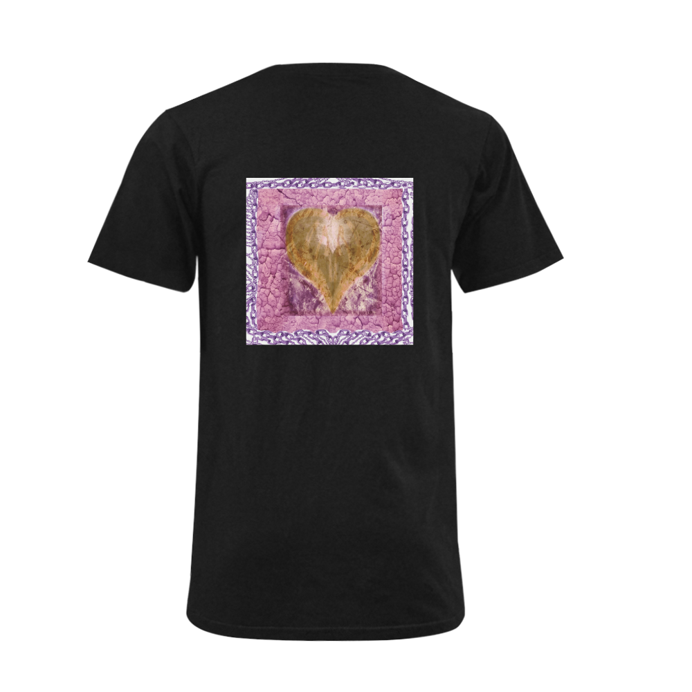 heart 9 Men's V-Neck T-shirt (USA Size) (Model T10)