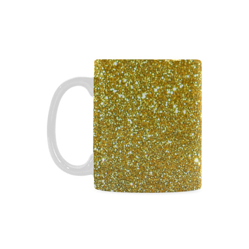 Gold glitter White Mug(11OZ)