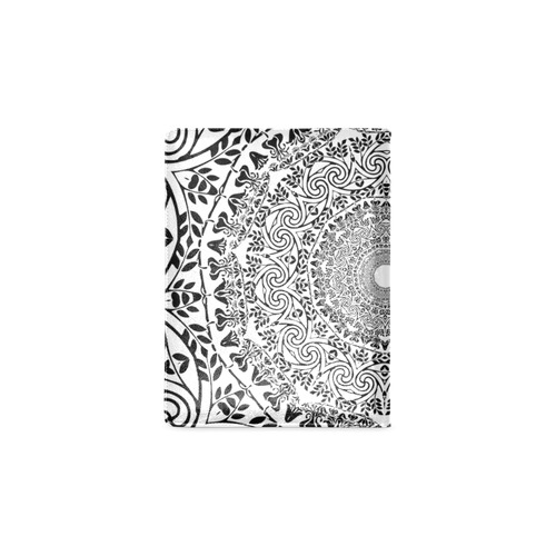 Deep black and white  mandala Custom NoteBook B5