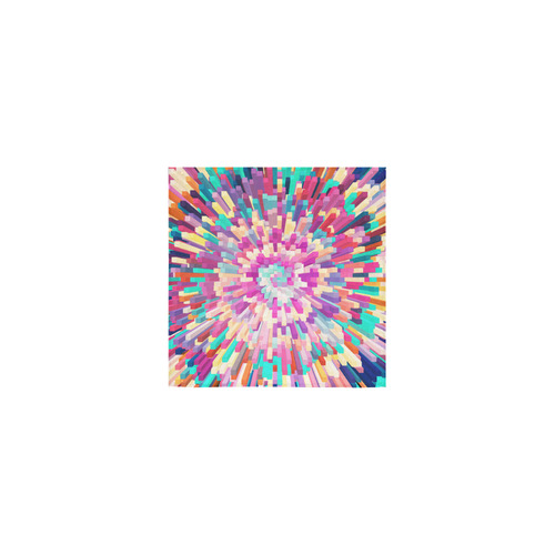 Colorful Exploding Blocks Square Towel 13“x13”