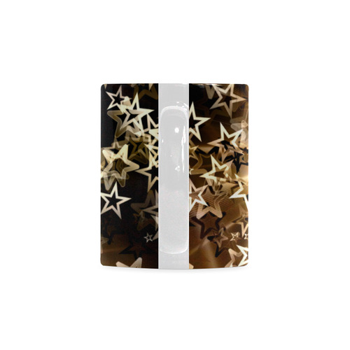 Christmas gold stars White Mug(11OZ)