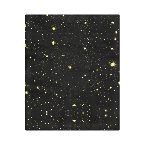 Christmas gold stars night sky Duvet Cover 86"x70" ( All-over-print)