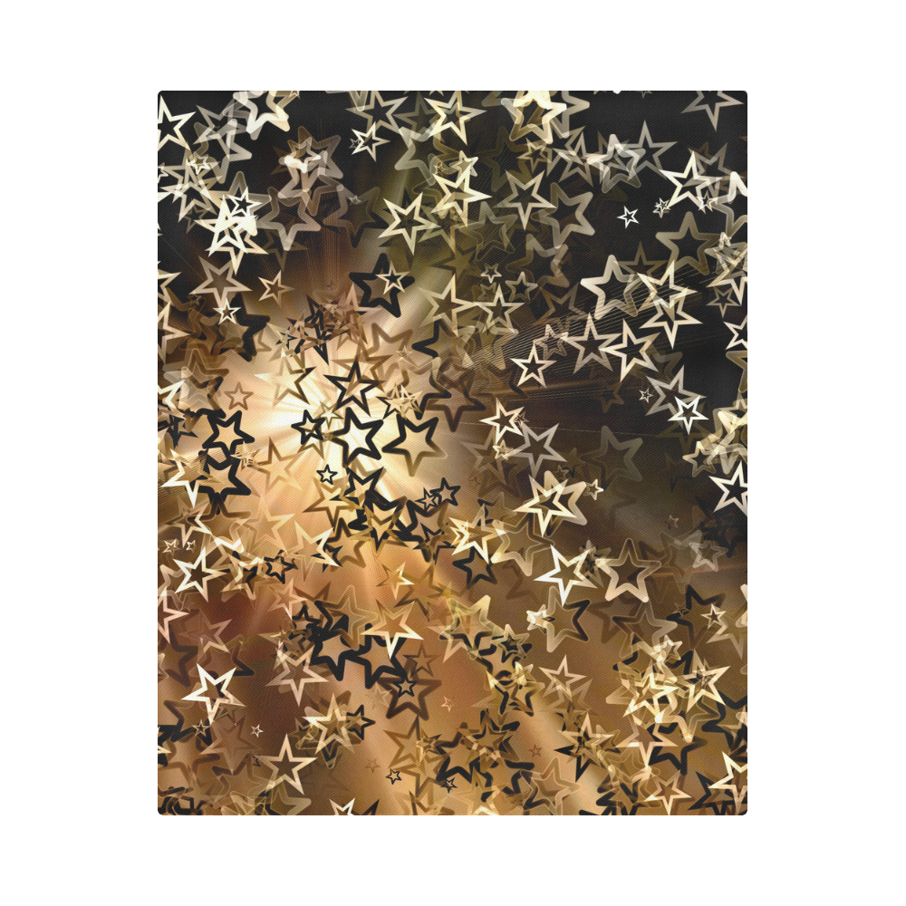 Christmas gold stars Duvet Cover 86"x70" ( All-over-print)