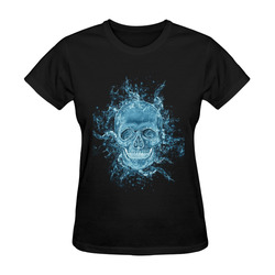 glowing skull Sunny Women's T-shirt (Model T05)