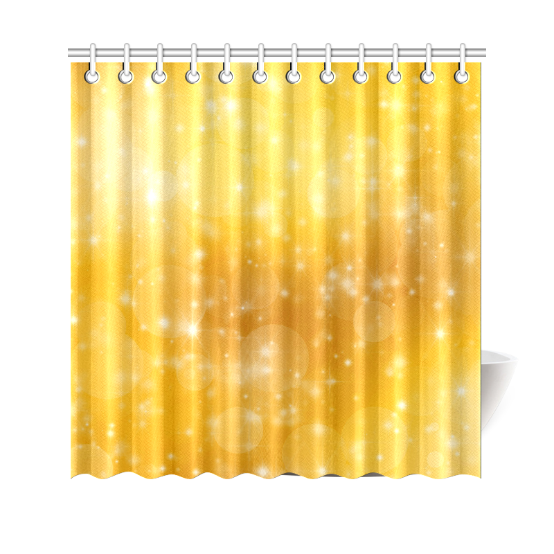 Gold stars Shower Curtain 69"x70"