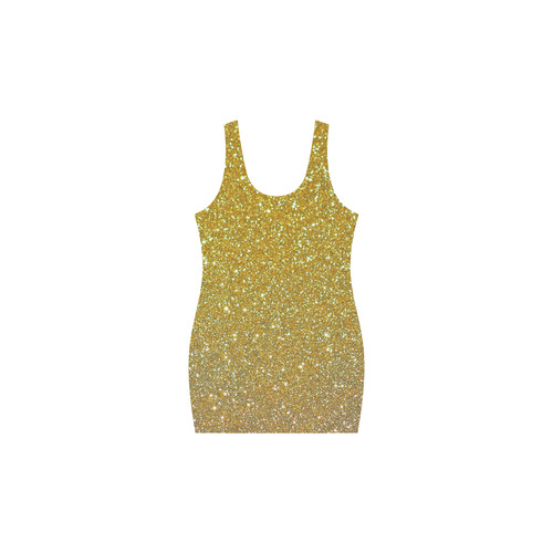 Gold glitter Medea Vest Dress (Model D06)
