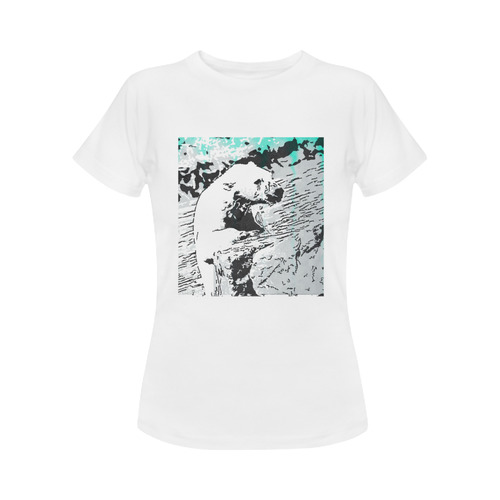 Animal ArtStudio 22916 Polar Baer Women's Classic T-Shirt (Model T17）