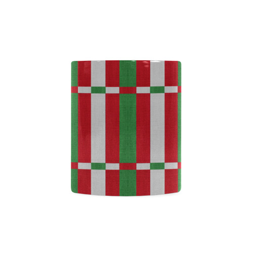 Christmas red and green pattern White Mug(11OZ)