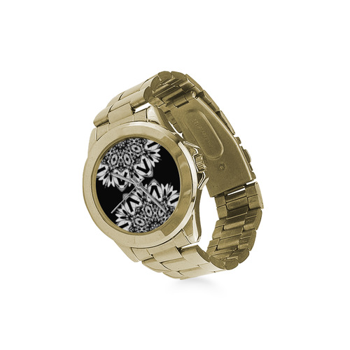 Half black and white Mandala Custom Gilt Watch(Model 101)