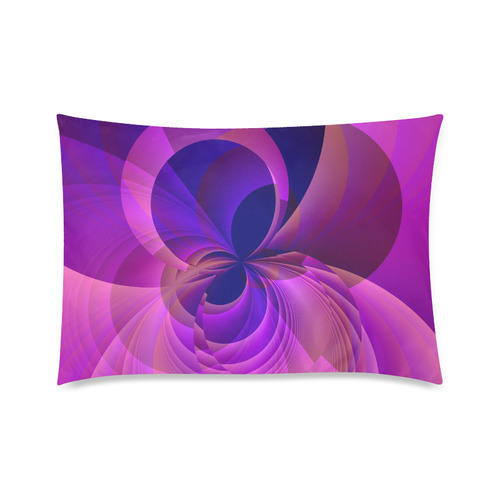 Abstract Infinity in Blue and Purple Custom Zippered Pillow Case 20"x30"(Twin Sides)