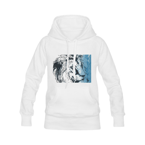 Animal ArtStudio 22916 Lion Women's Classic Hoodies (Model H07)