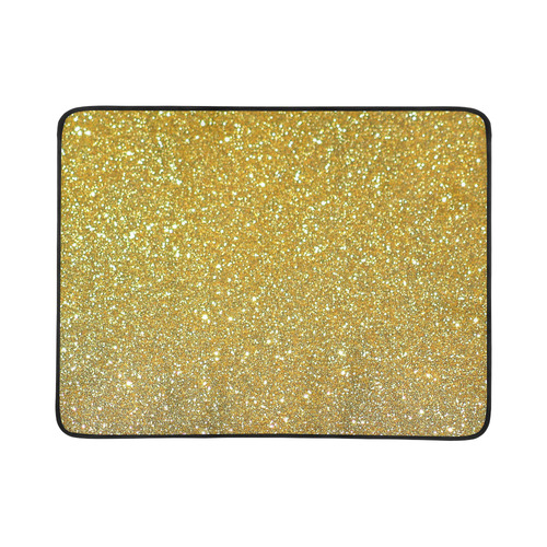 Gold glitter Beach Mat 78"x 60"